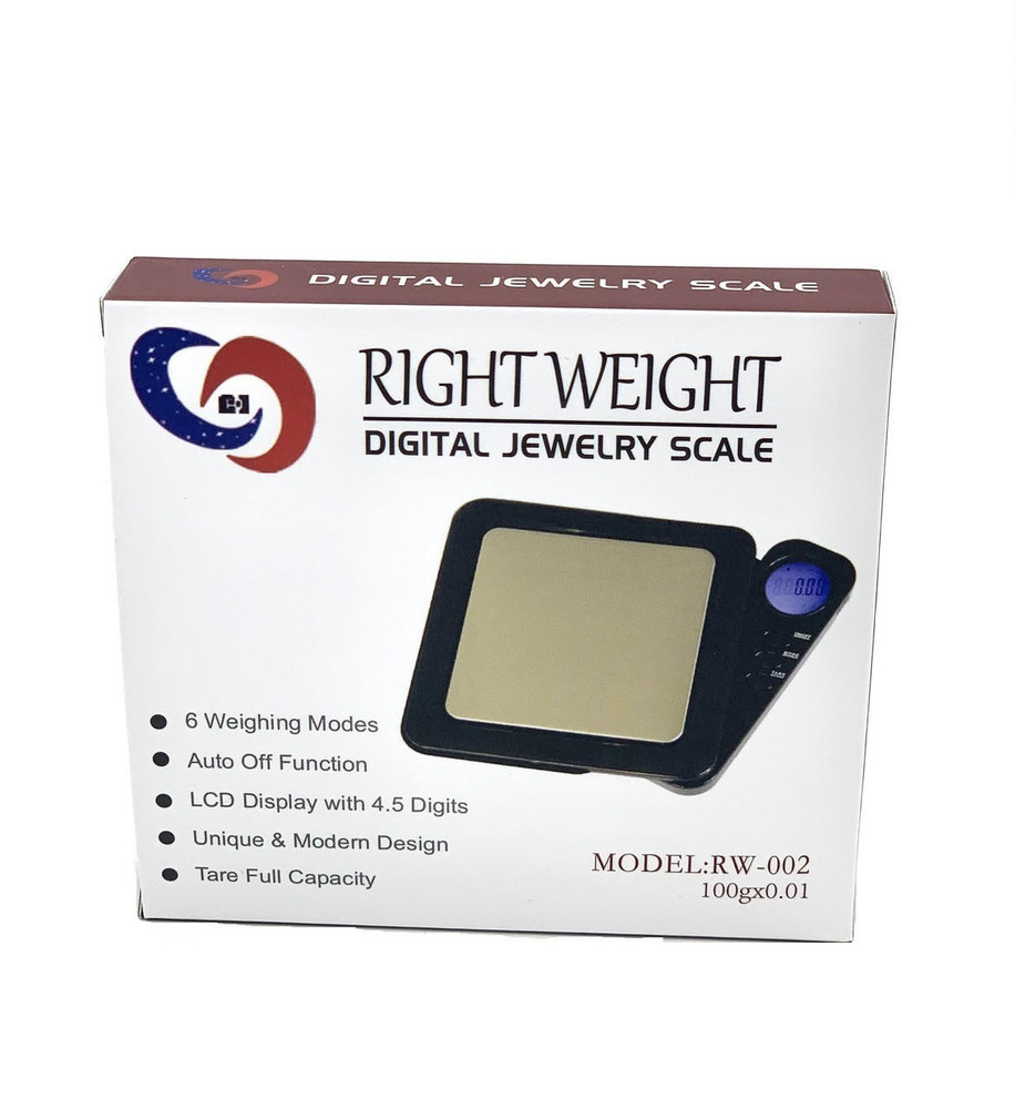 RIGHT WEIGHT DIGITAL SCALE RW-002 100g x 0.01 