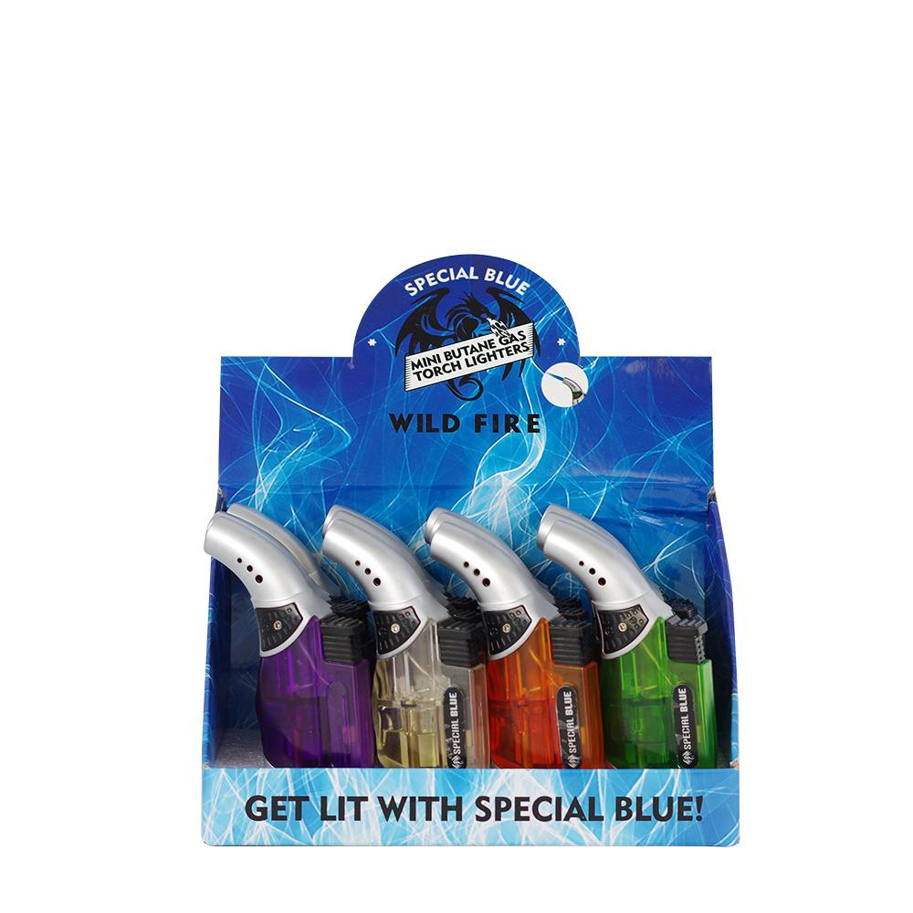  WILD FIRE SPECIAL BLUE LIGHTERS - 12CT 
