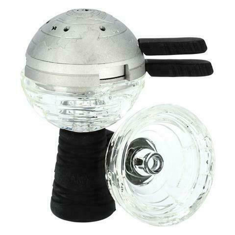  AMY DELUXE GLASS GLOBE HOOKAH SET 