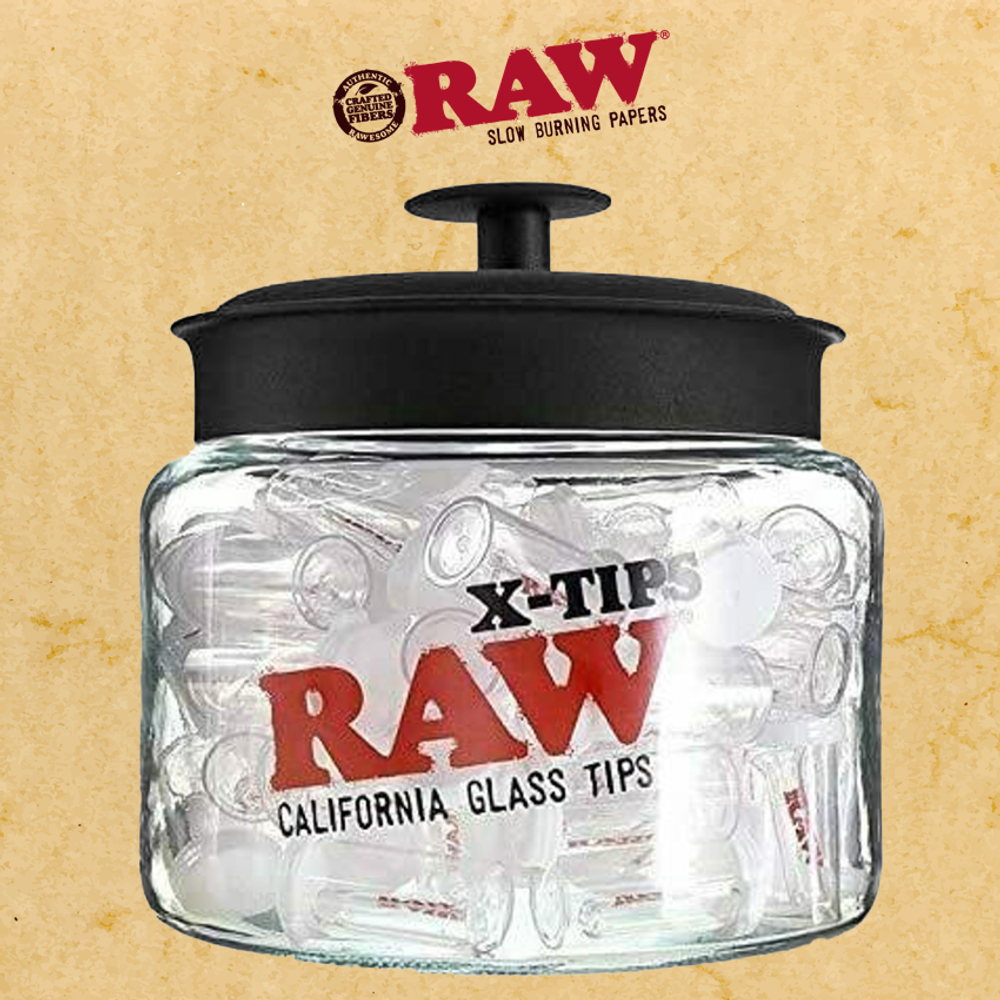 RAW GLASS X-TIP SINGLETS - 75CT