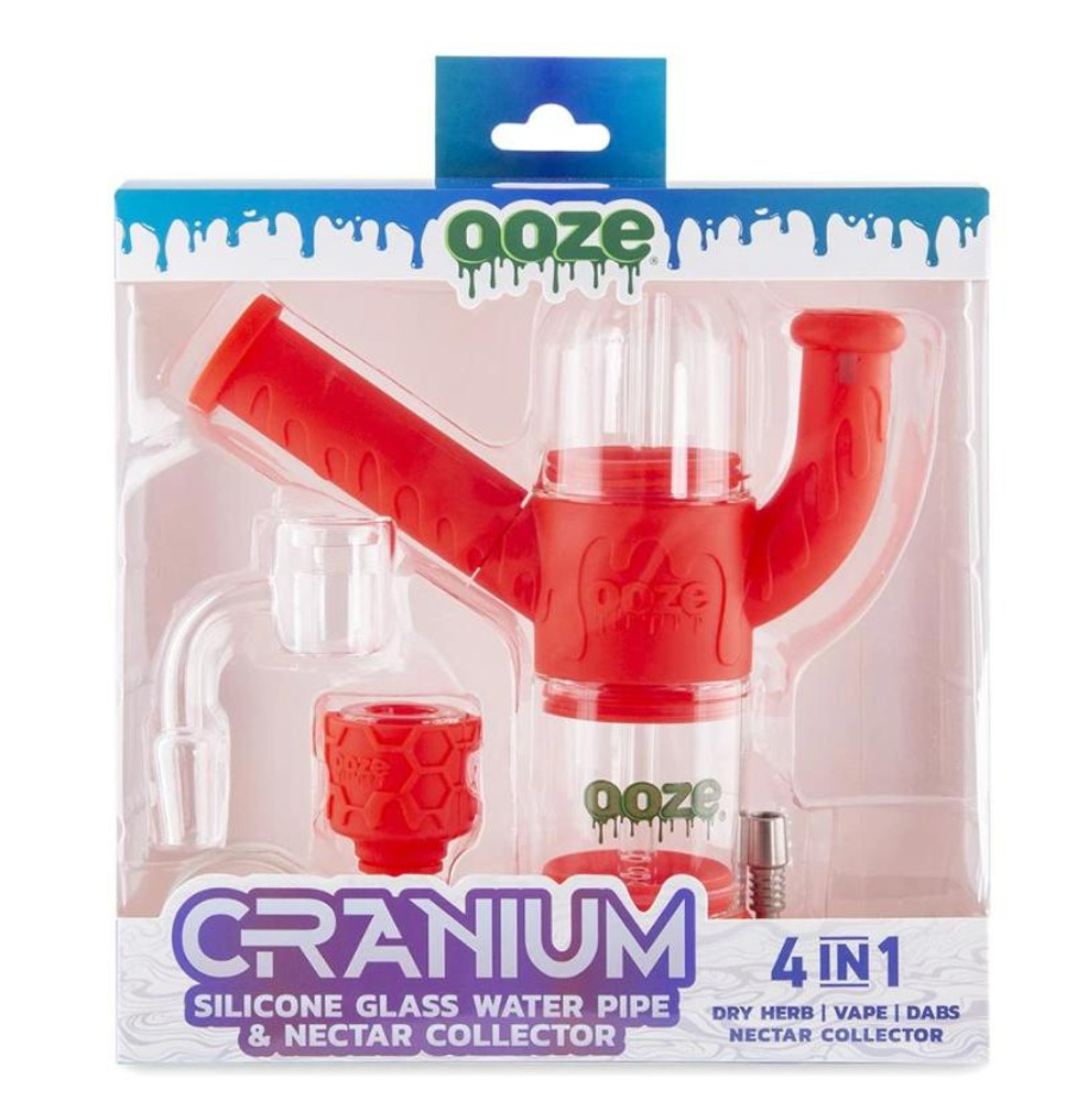  OOZE CRANIUM SILICONE WATERPIPE & NECTAR COLLECTOR - MIXED COLORS (WP1005) 