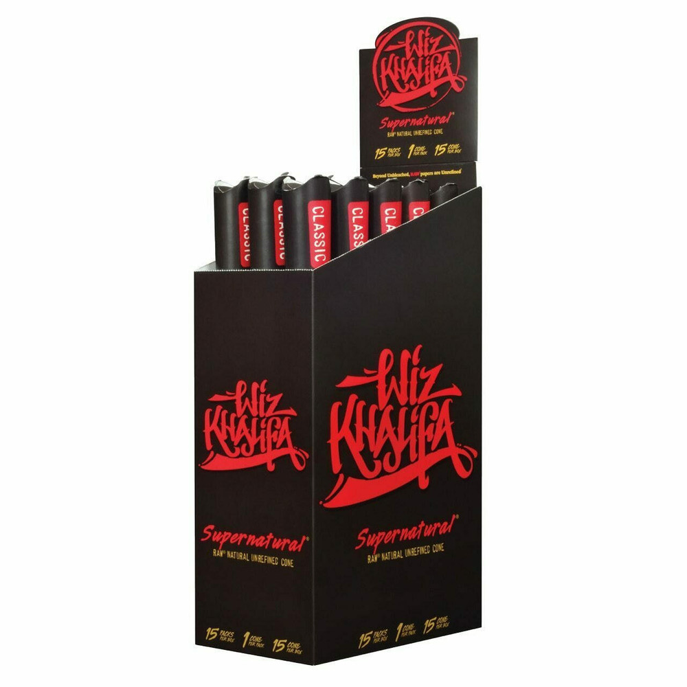  RAW WIZ KHALIFA EDITION SUPERNATURAL PRE-ROLL CONE - 15CT 
