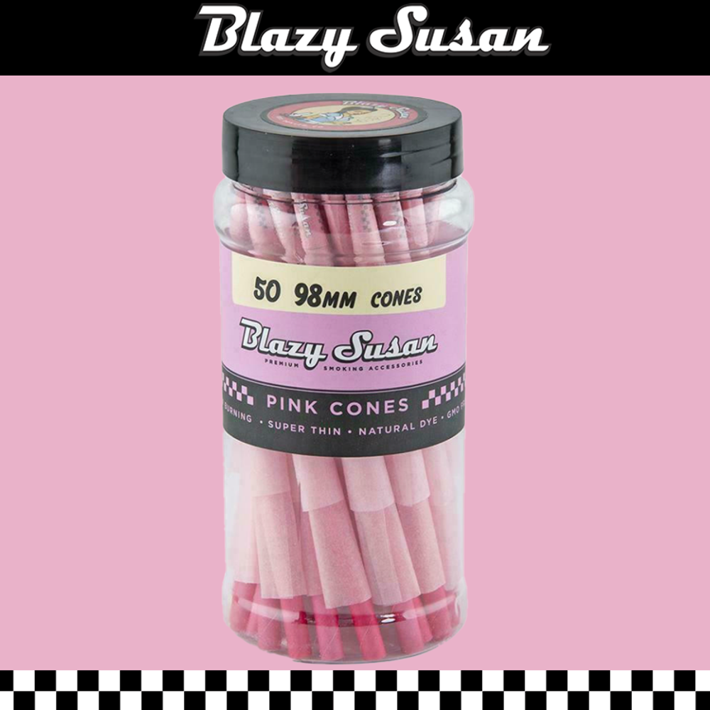 BLAZY SUSAN 98MM PINK CONES - 50CT