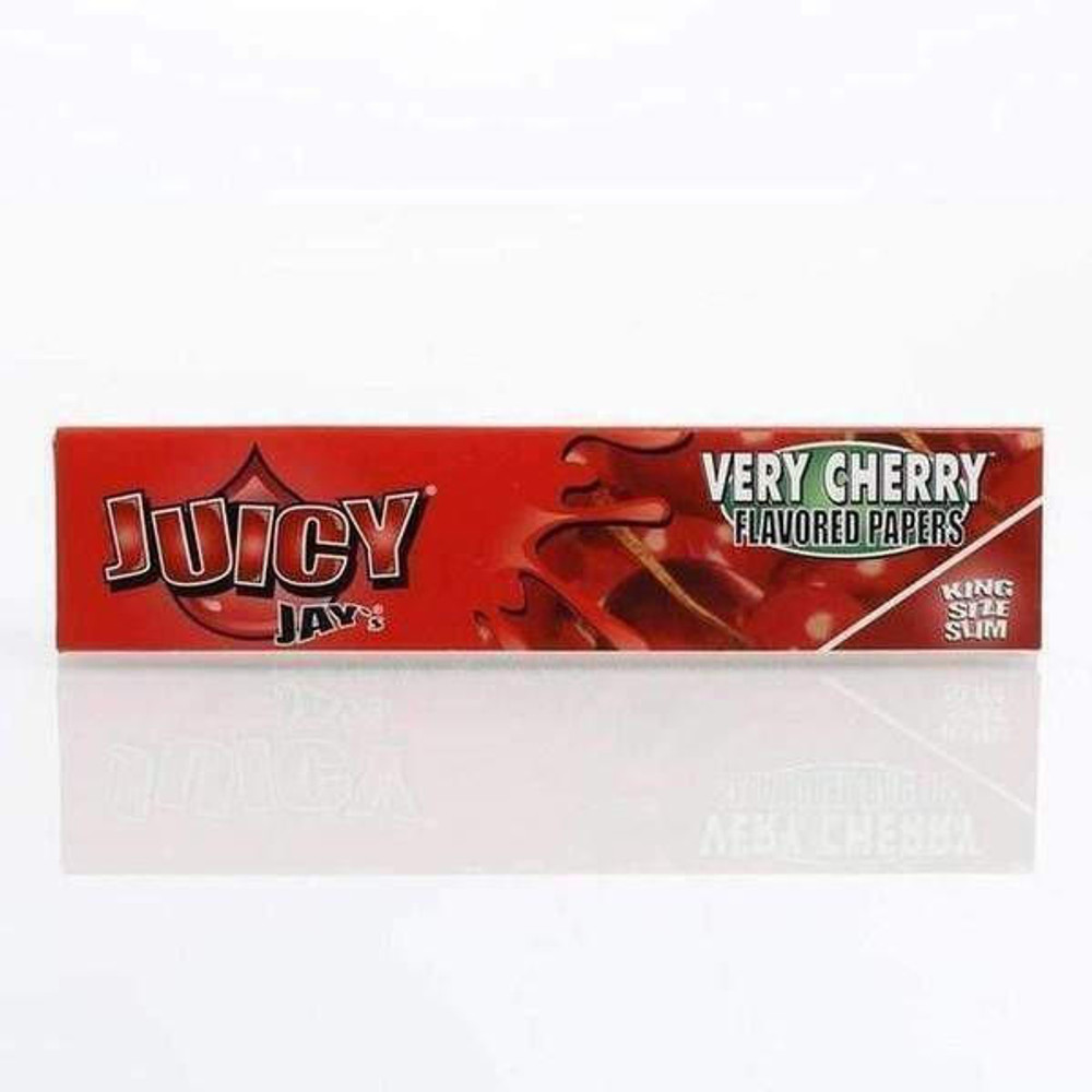  JUICY JAY KING SIZE SLIM ROLLING PAPERS  - VERY CHERRY - 32CT 