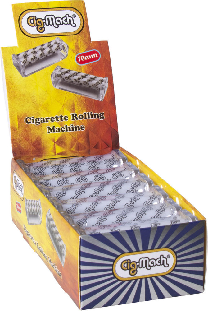 CIG-MACH 70MM ROLLING MACHINE WITH SILICONE LINE - 12CT 