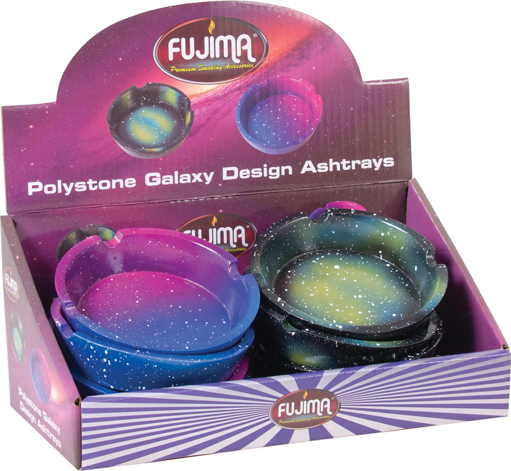  FUJIMA GALAXY ROUND SHAPE ASHTRAY - 8CT 