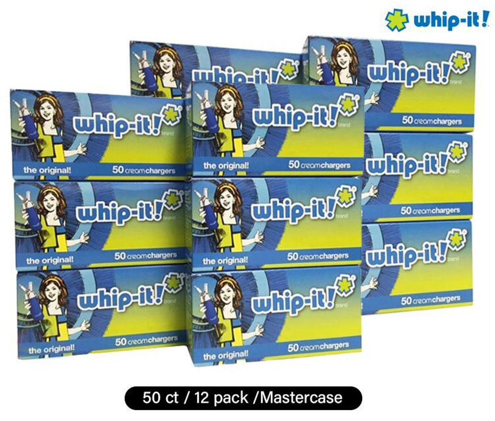  WHIP CREAM CHARGER WHIP-IT 50ct/12pk MASTER CASE (FOOD PURPOSE ONLY) 