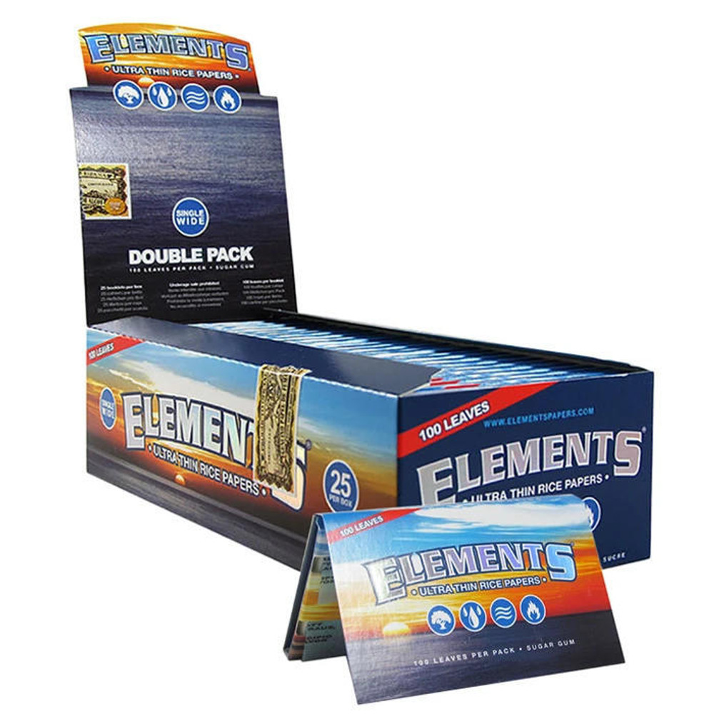  ELEMENTS SINGLE WIDE DOUBLE COUNT PAPER BOOKS 100 LEAVES PER BOOK - 25CT 