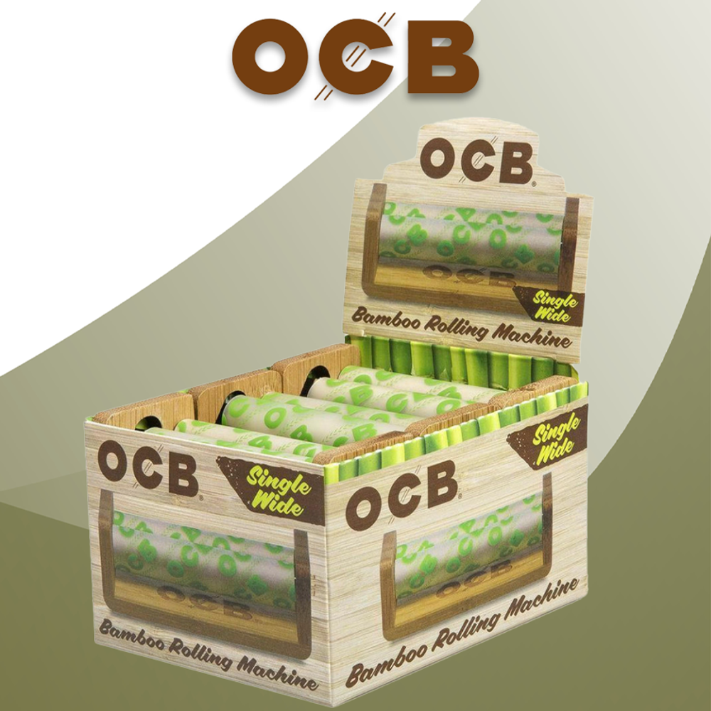 OCB 70MM SINGLE WIDE BAMBOO WOOD ROLLING MACHINE - 6CT