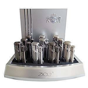 ZICO DOUBLE FLAME TORCH LIGHTER WITH CIGAR PUNCH - 10CT/DISPLAY