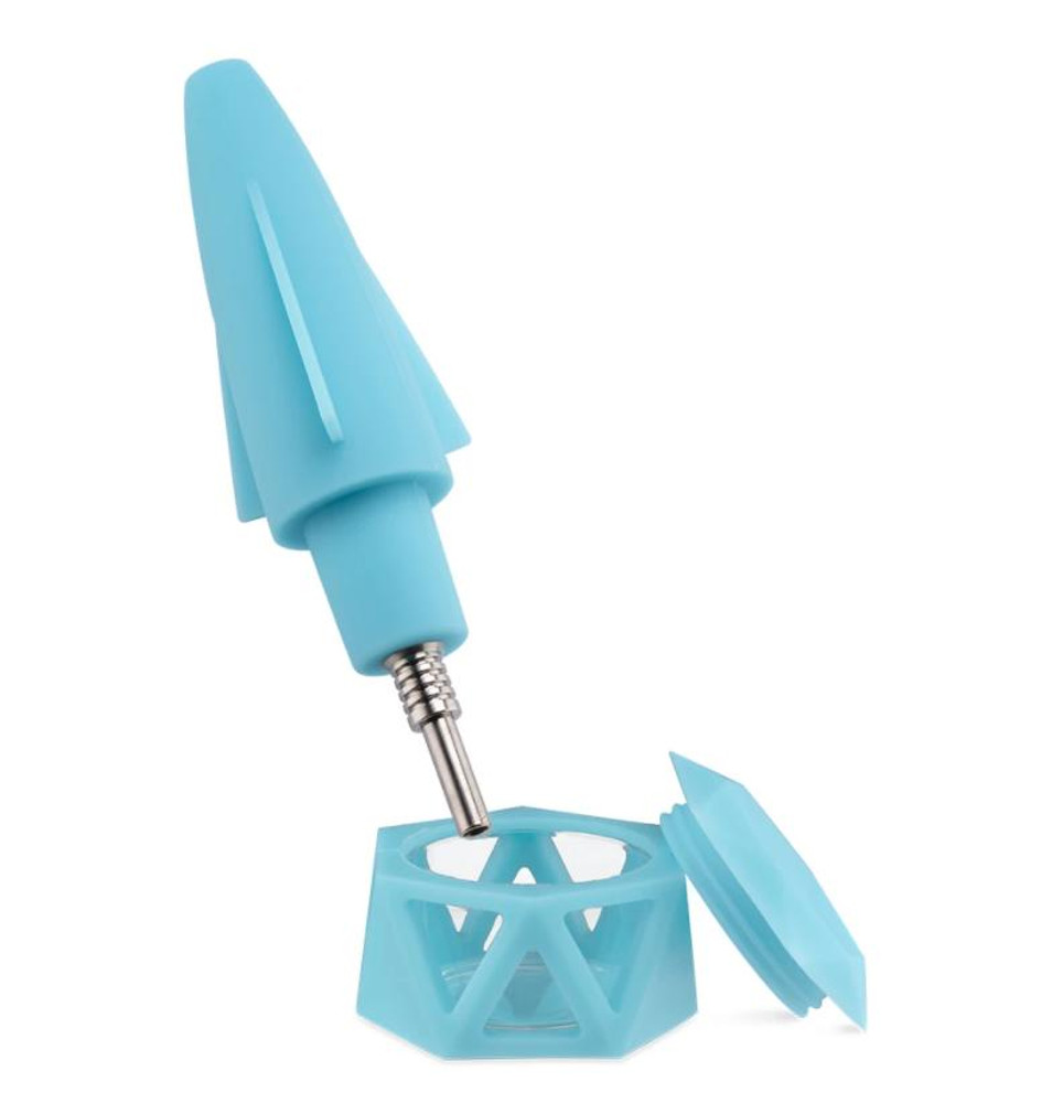  OOZE UFO SILICONE WATER PIPE & NECTAR COLLECTOR - 1CT 