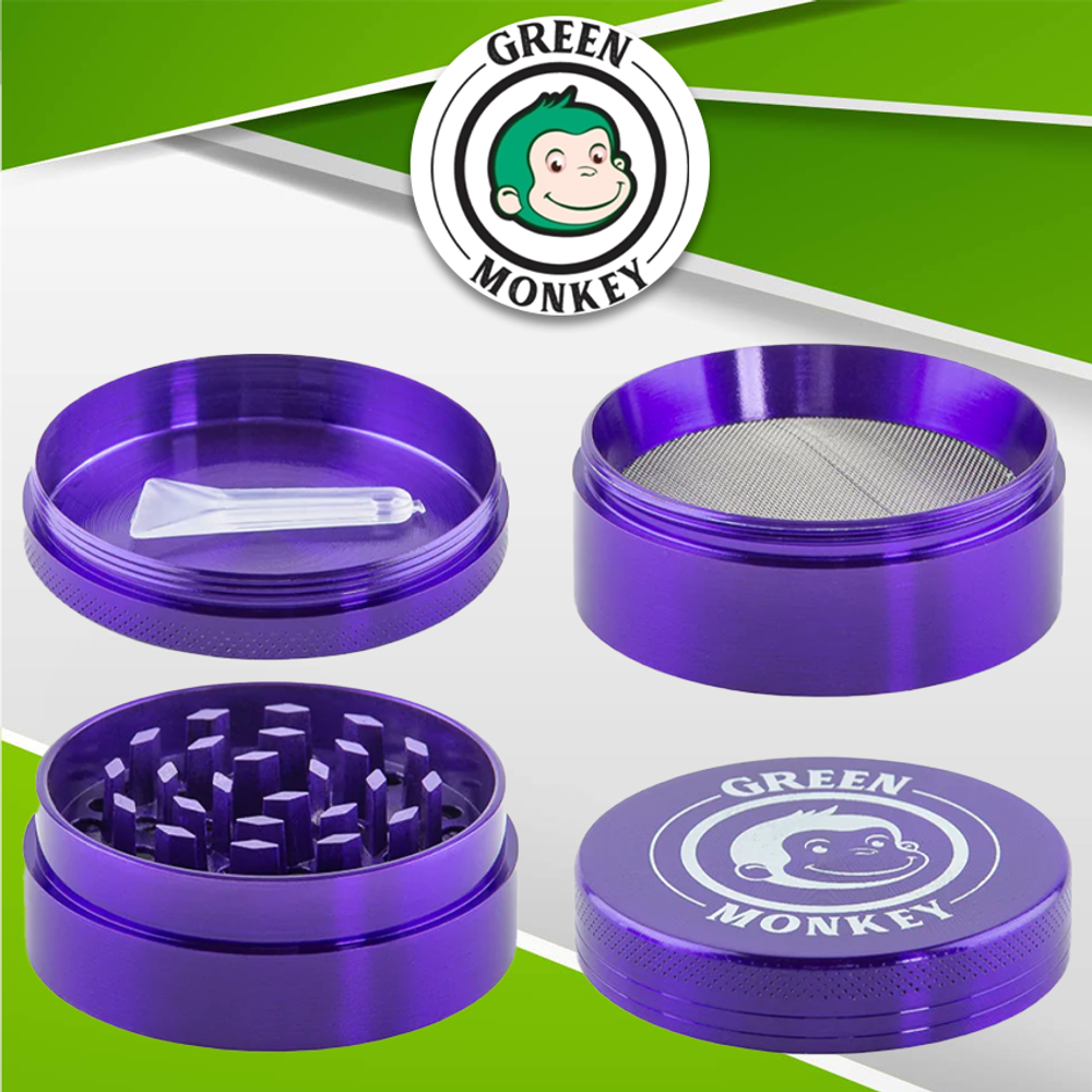 GREEN MONKEY CAPUCHIN SERIES 4 PIECE GRINDER 50MM (GR353)