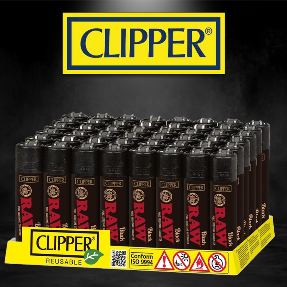 RAW CLIPPER LIGHTER ECO DISPLAY - 48CT - CLIPPER 4