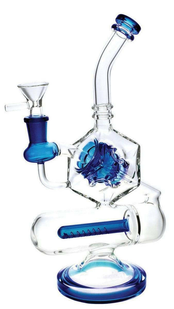  PULSAR INCEPTION CUBE WATERPIPE 10.5" 14MM F - (WP100042) 