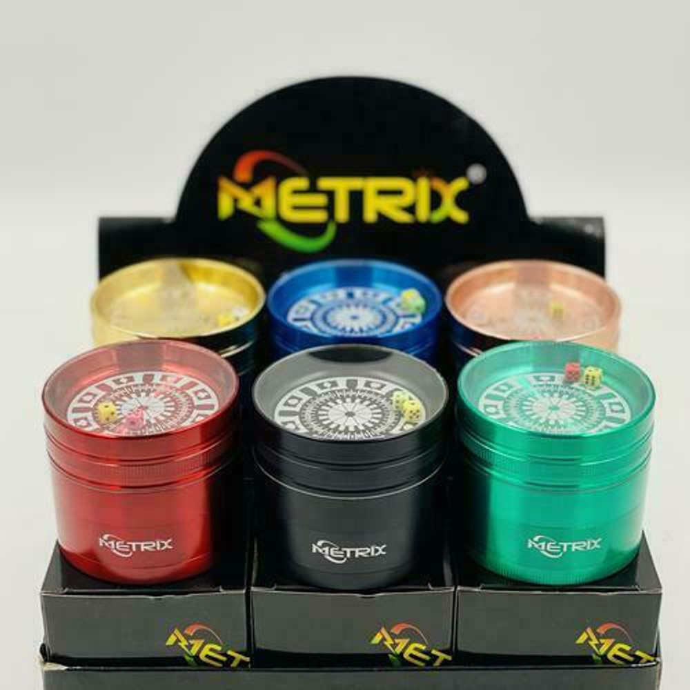 METRIX G-39 POKER 63MM 4 LAYERS GRINDER - DISPLAY OF 6CT