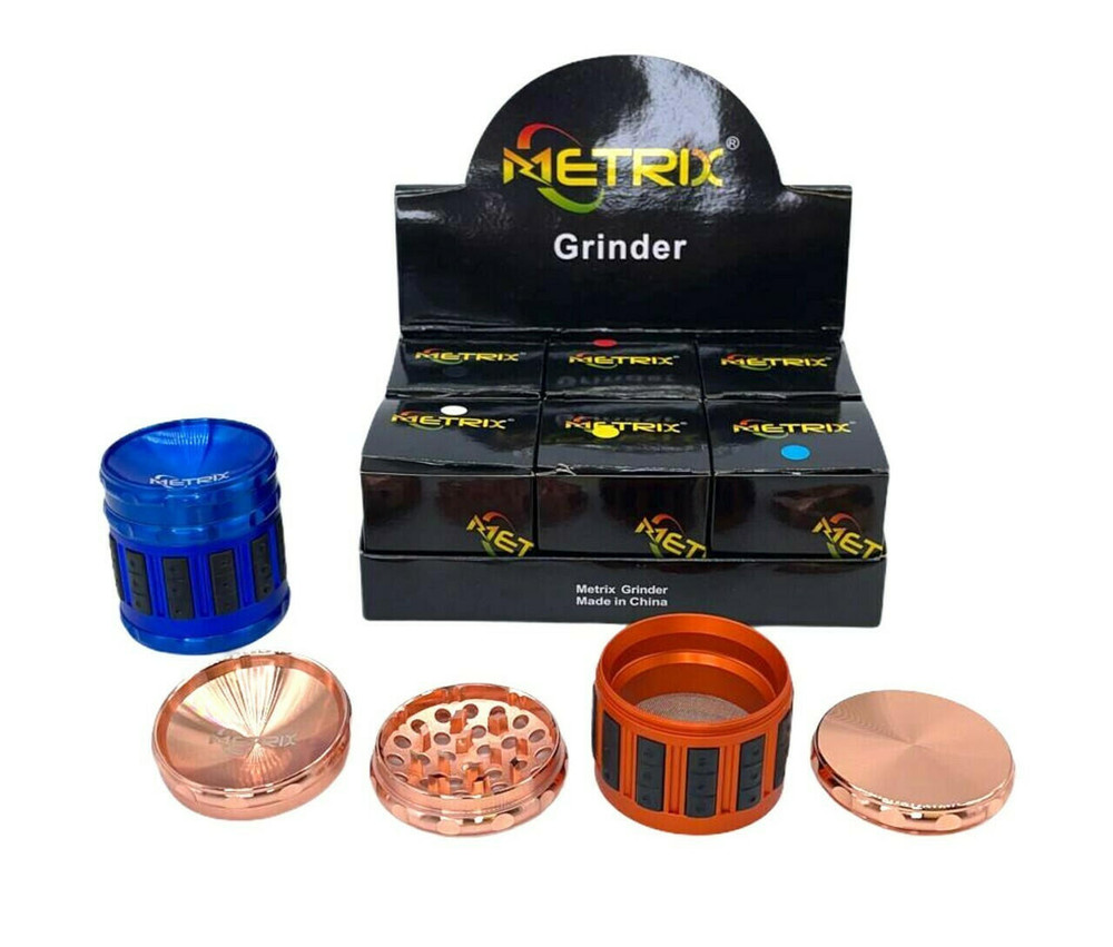 METRIX G-31 63MM 4 LAYERS GRINDER - DISPLAY OF 6CT