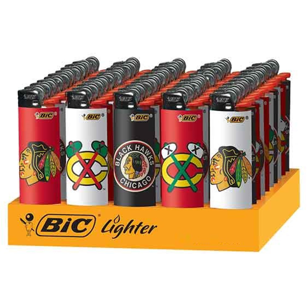 BIC NHL CHICAGO BLACKHAWKS LIGHTER DISPLAY - 50CT