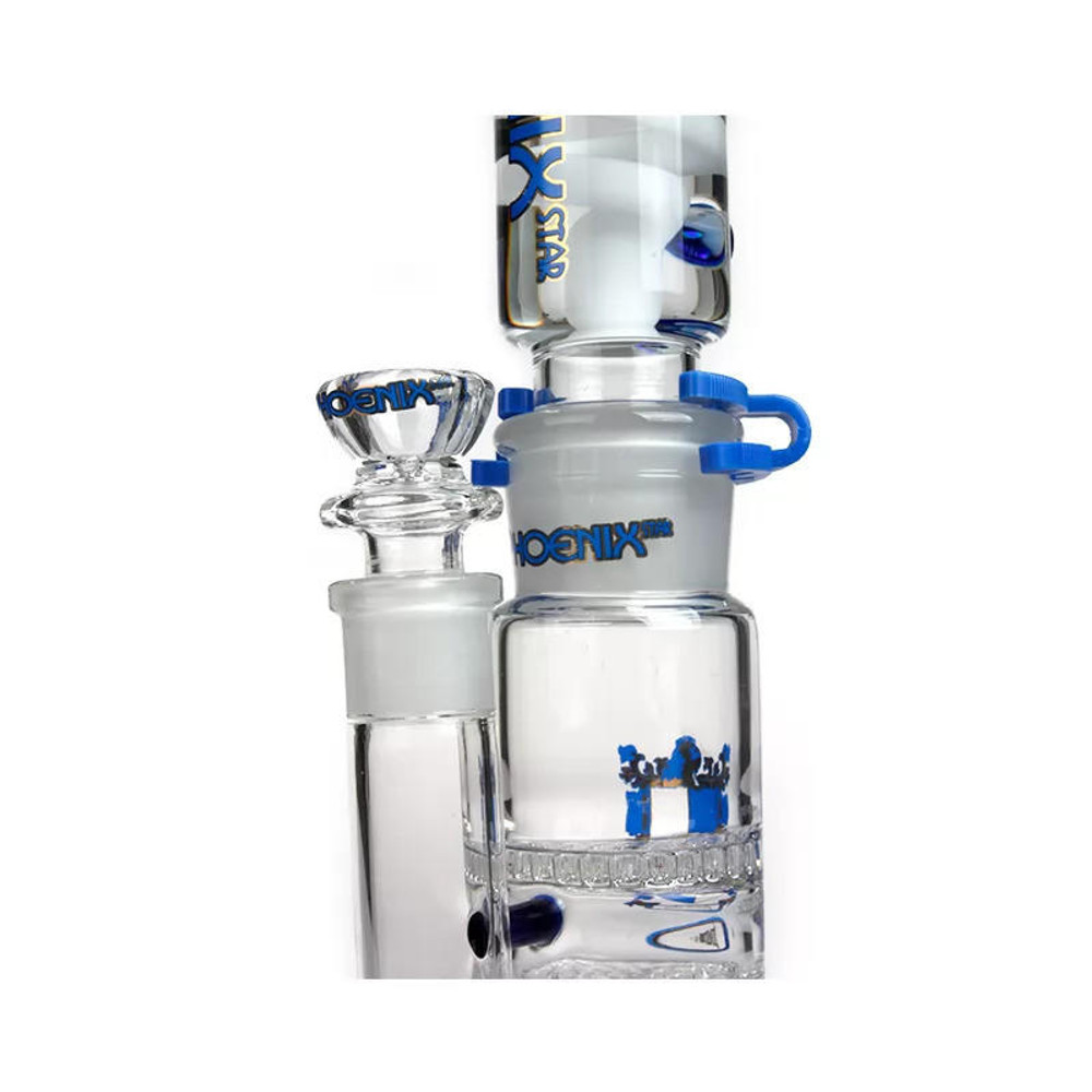 PHOENIX STAR FREEZABLE COIL WATERPIPE WITH TRIPLE HONEYCOMB PERC 14 WP100206