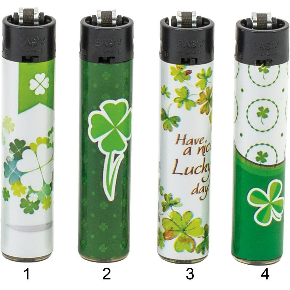 FESTIVAL BY BASIX LIGHTERS CLOVER II - DISPLAY OF 48CT