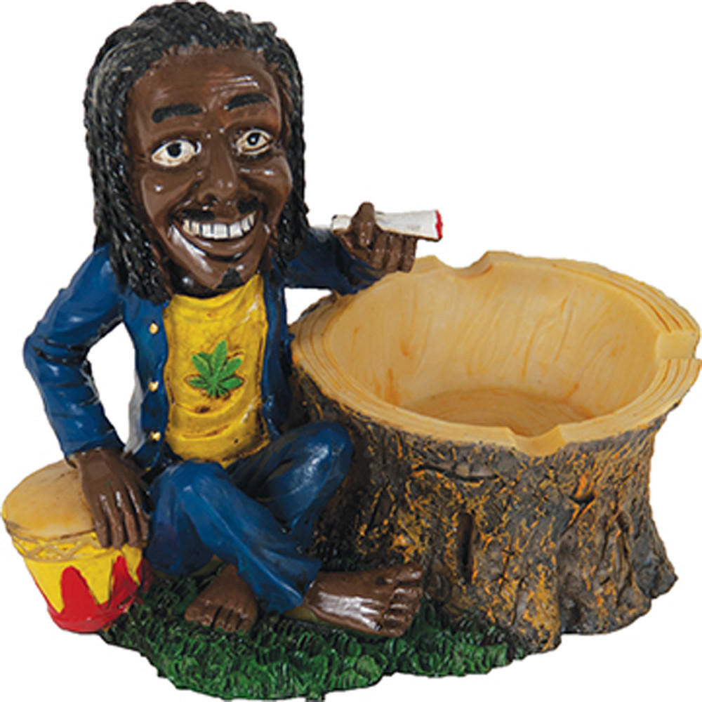 JAMAICAN POLY RESIN ASHTRAY LT45 - 1CT