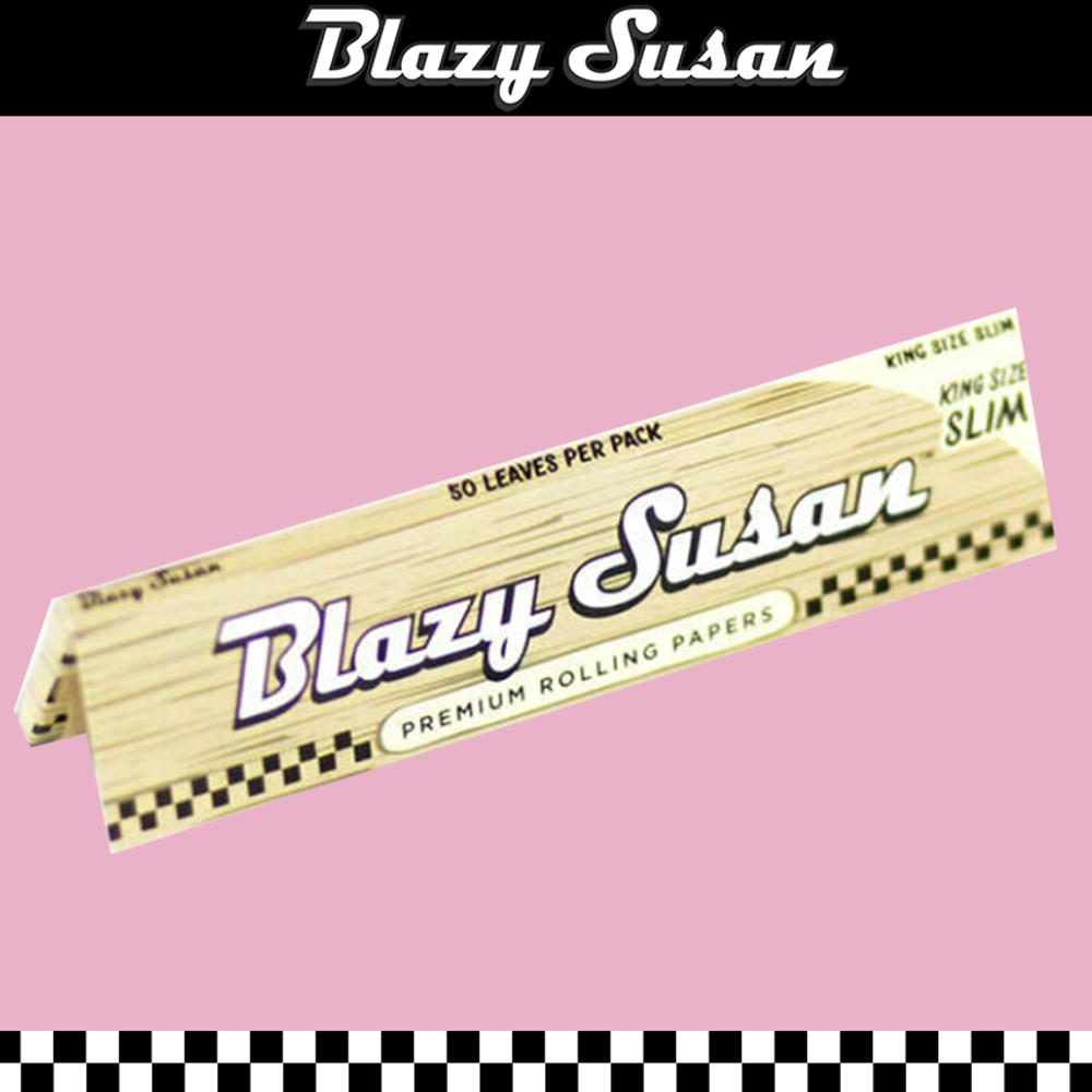 BLAZY SUSAN KING SIZE SLIM UNBLEACHED PAPERS - 50CT