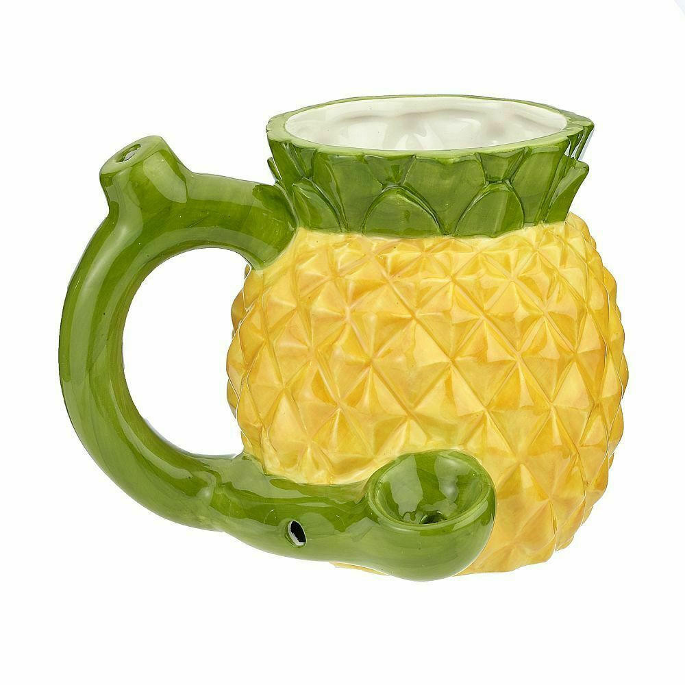 PINEAPPLE SHAPE MUG CERAMIC HANDPIPE - 1CT