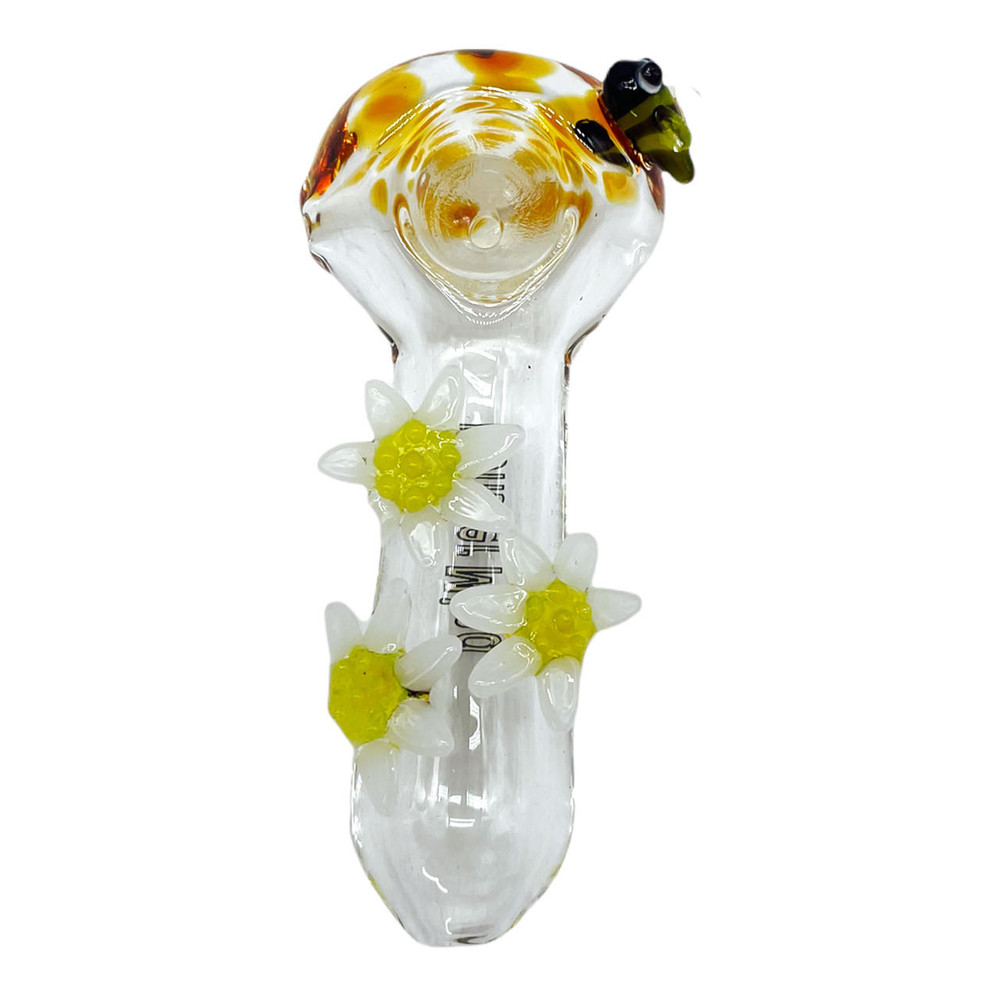 DUAL COLOR WITH BEE and FLOWERS HANDPIPE 4 HP100205