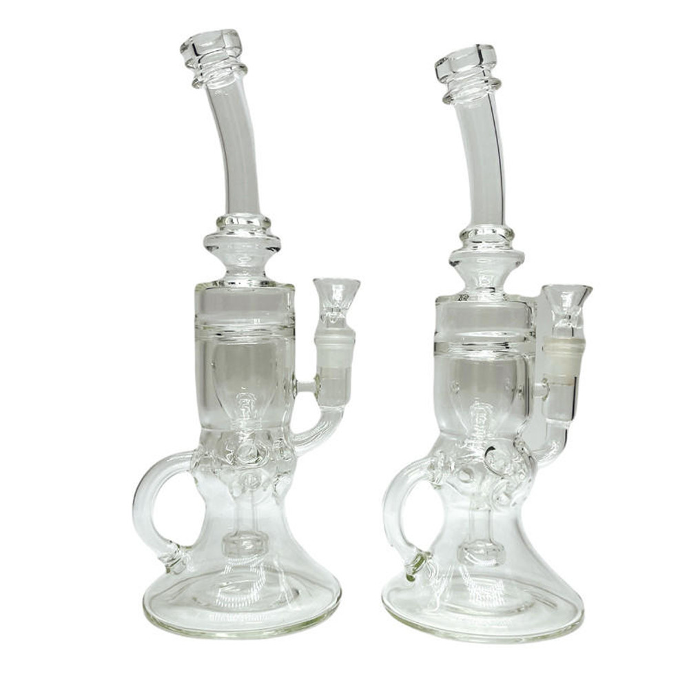 BENT NECK WITH DISC and FAB TAURUS PERC WATERPIPE 11 WP100565