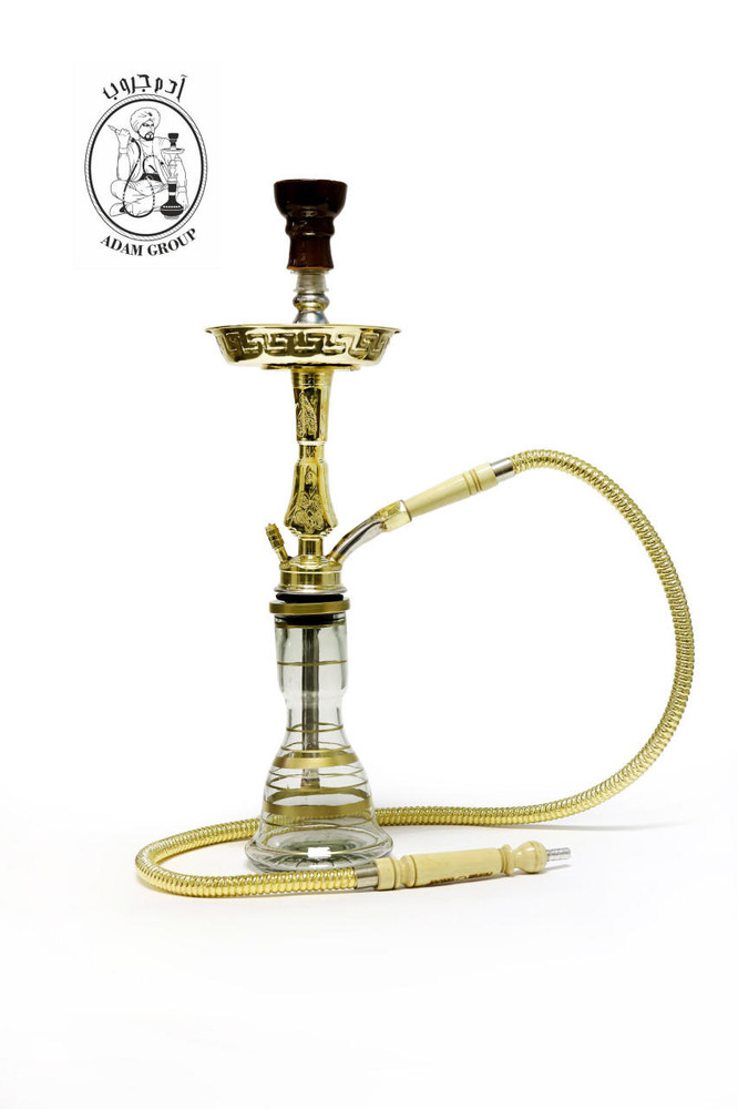 ADAM GROUP SAFARI VIOLIN SINGLE HOSE HOOKAH 23 - GOLD