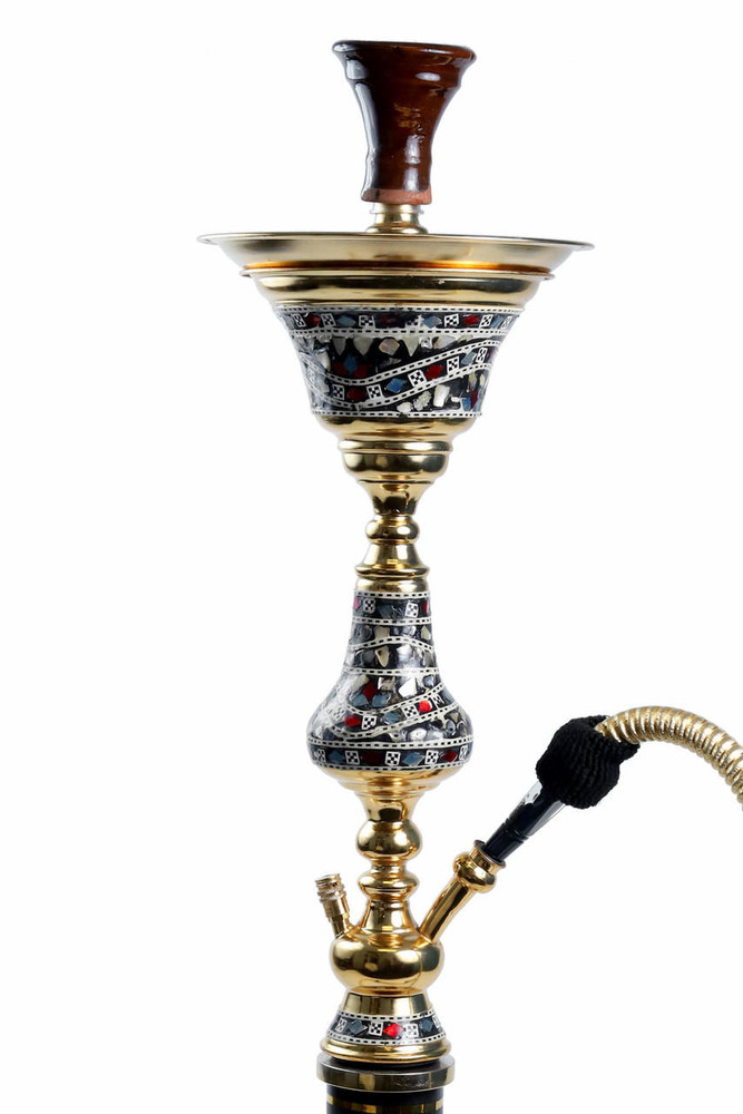  ADAM GROUP ONE FLOOR SHELL LAMP ICE SINGLE HOSE HOOKAH 31" 
