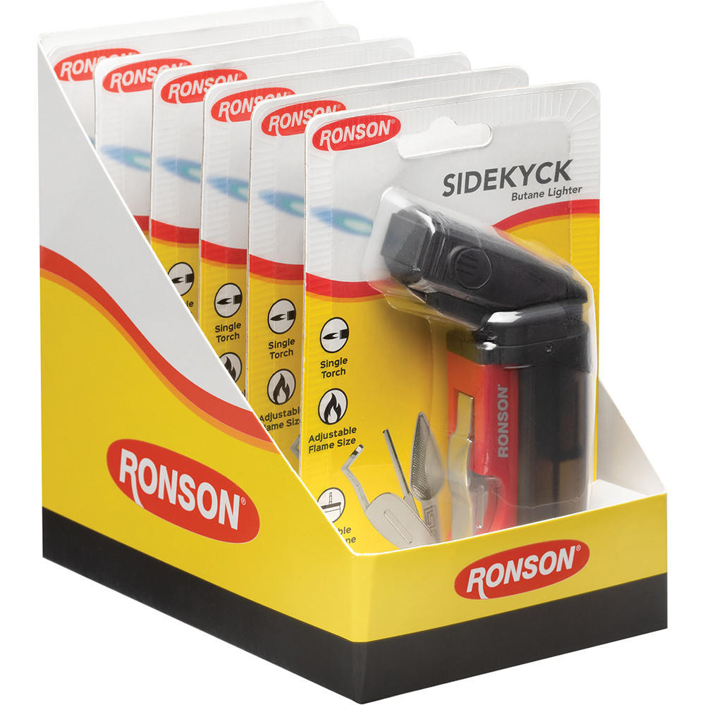 RONSON SIDEKYCK JETLITE LIGHTER - 6CT DISPLAY