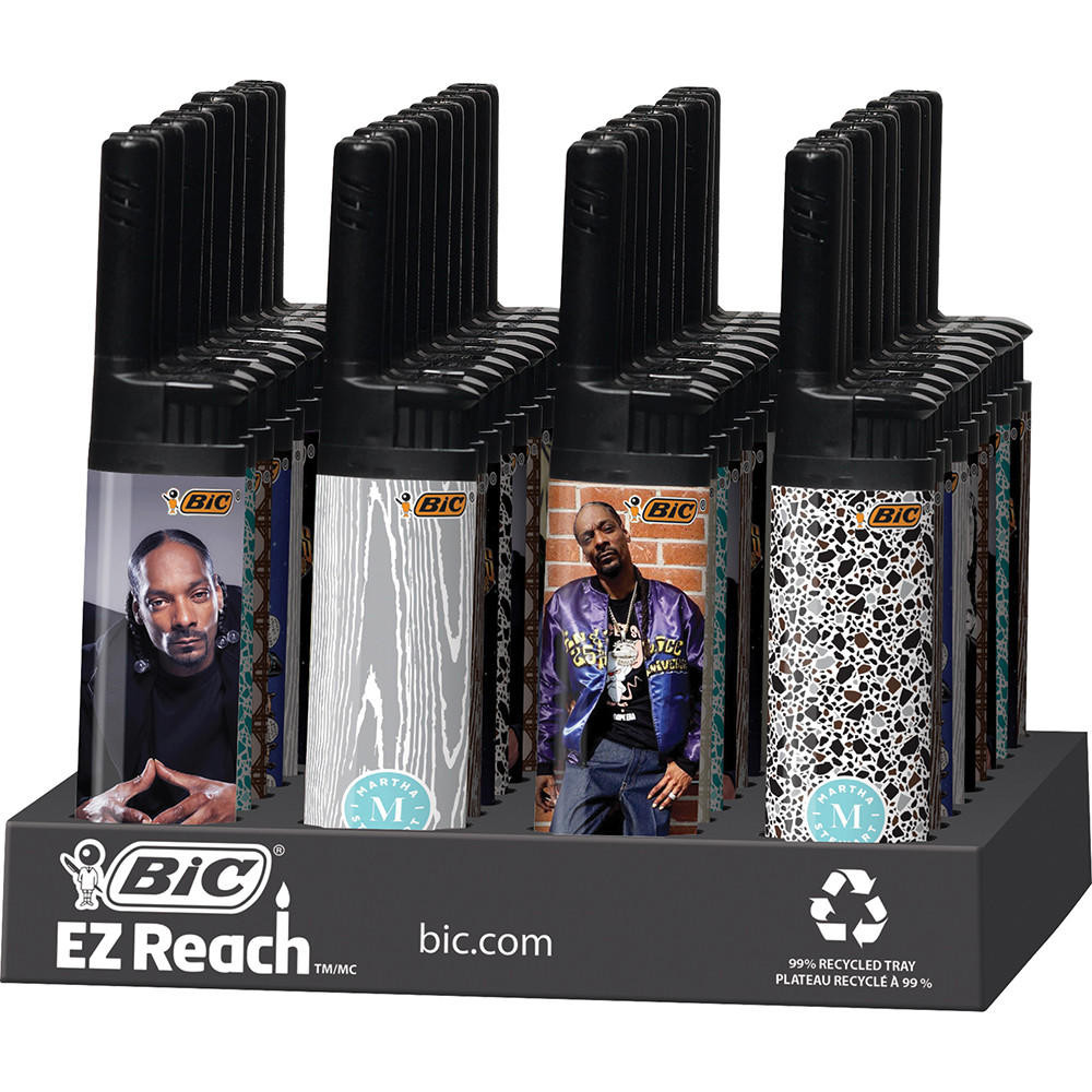 BIC EZ SNOOP and MARTHA LIGHTER DISPLAY - 40CT