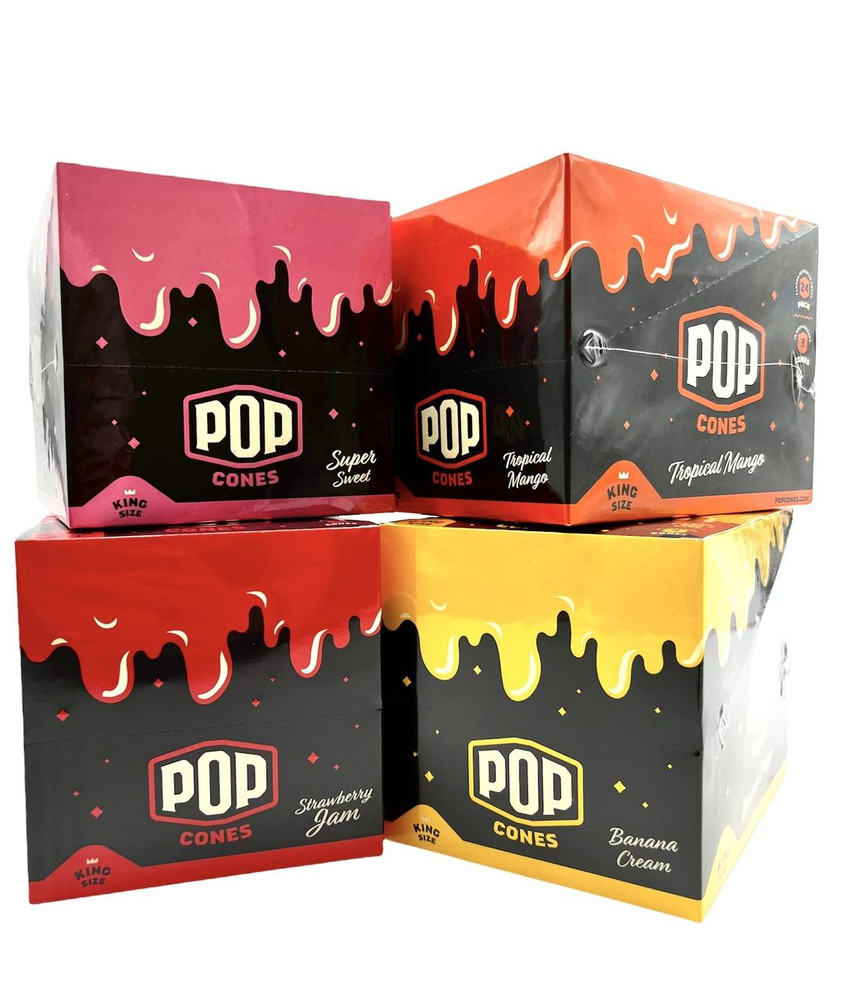POP KING SIZE FLAVORED CONES - 24CT/3PK
