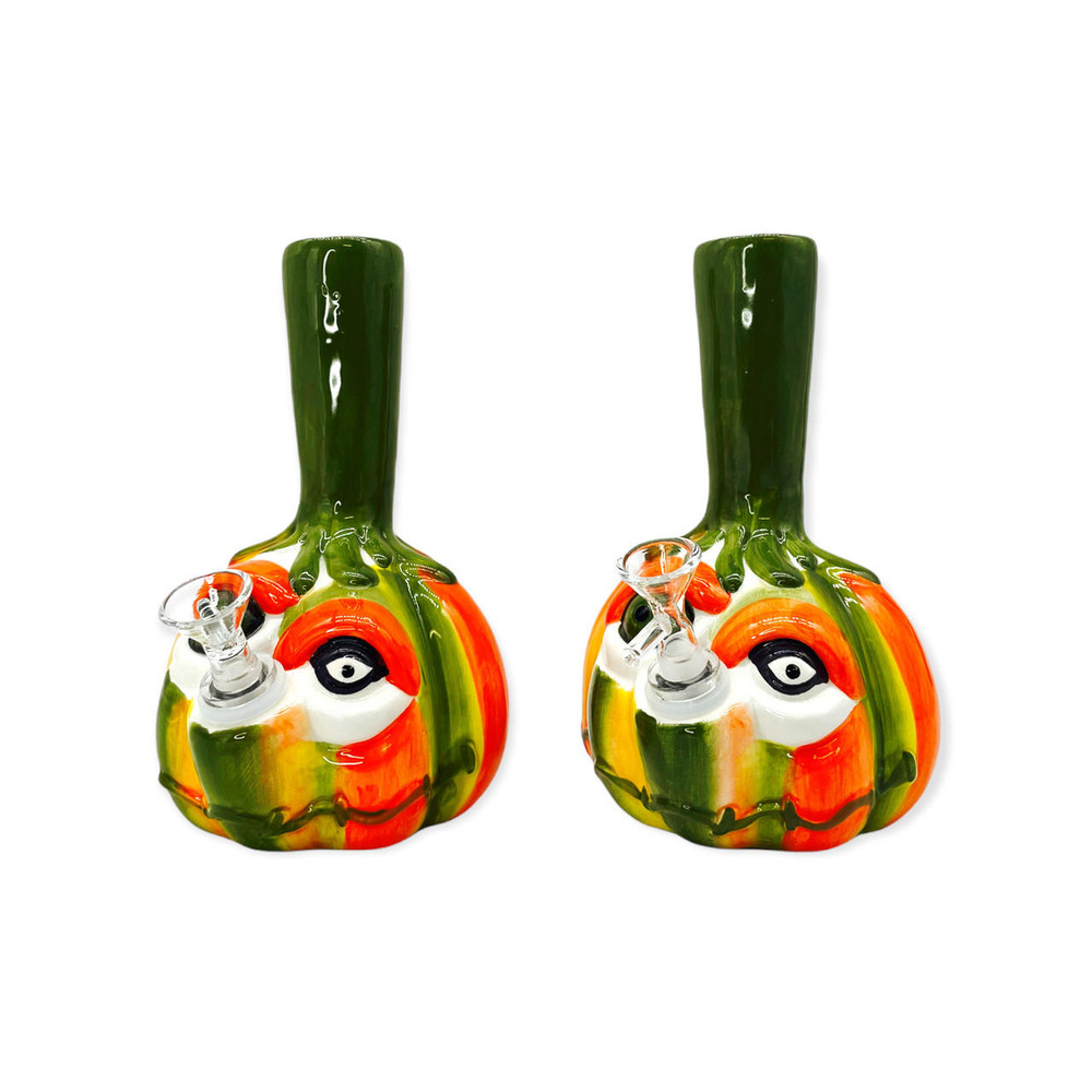 CERAMIC COLORFUL PUMPKIN SHAPED WATERPIPE 8 WP100673