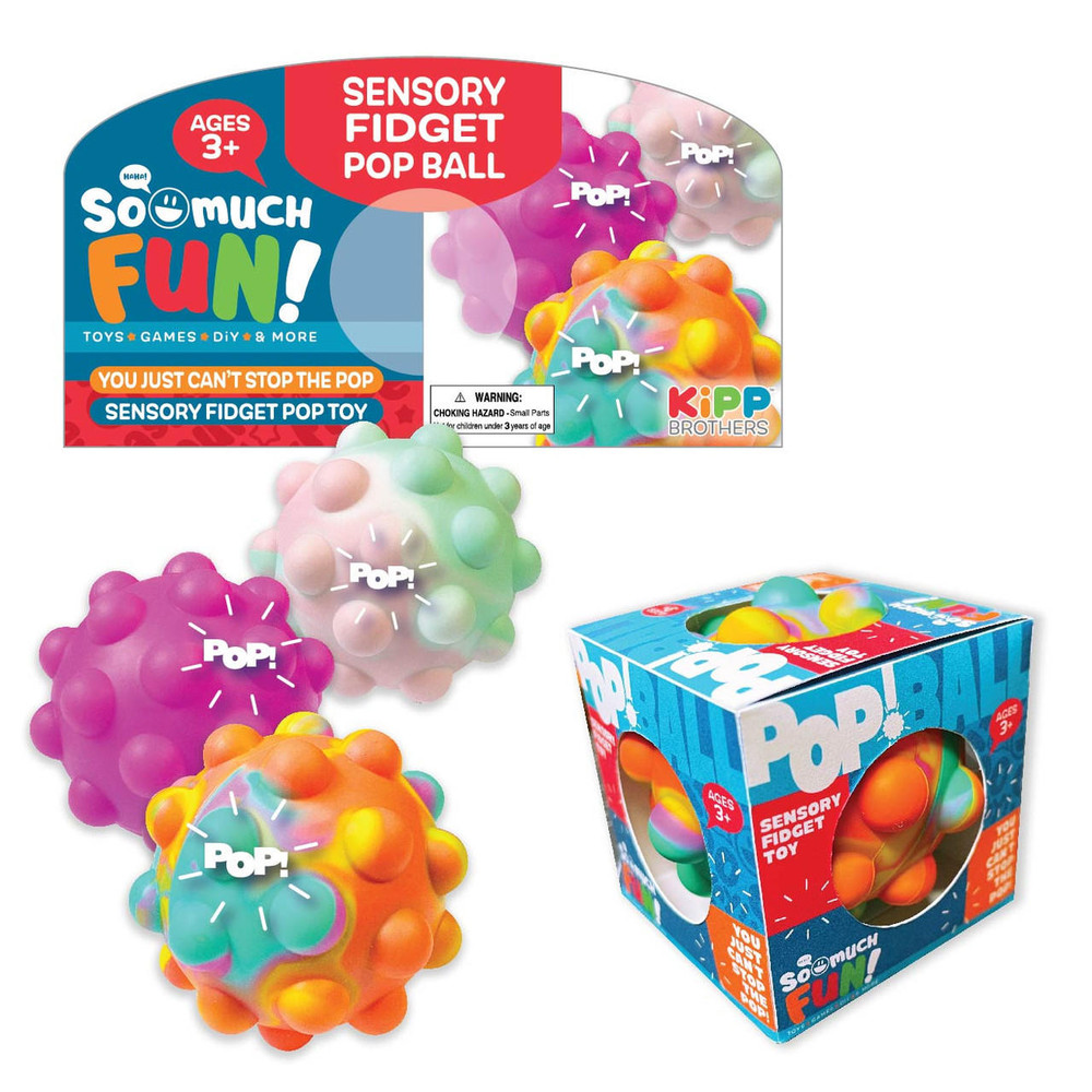 FIDGET POP BALL - DISPLAY OF 12CT