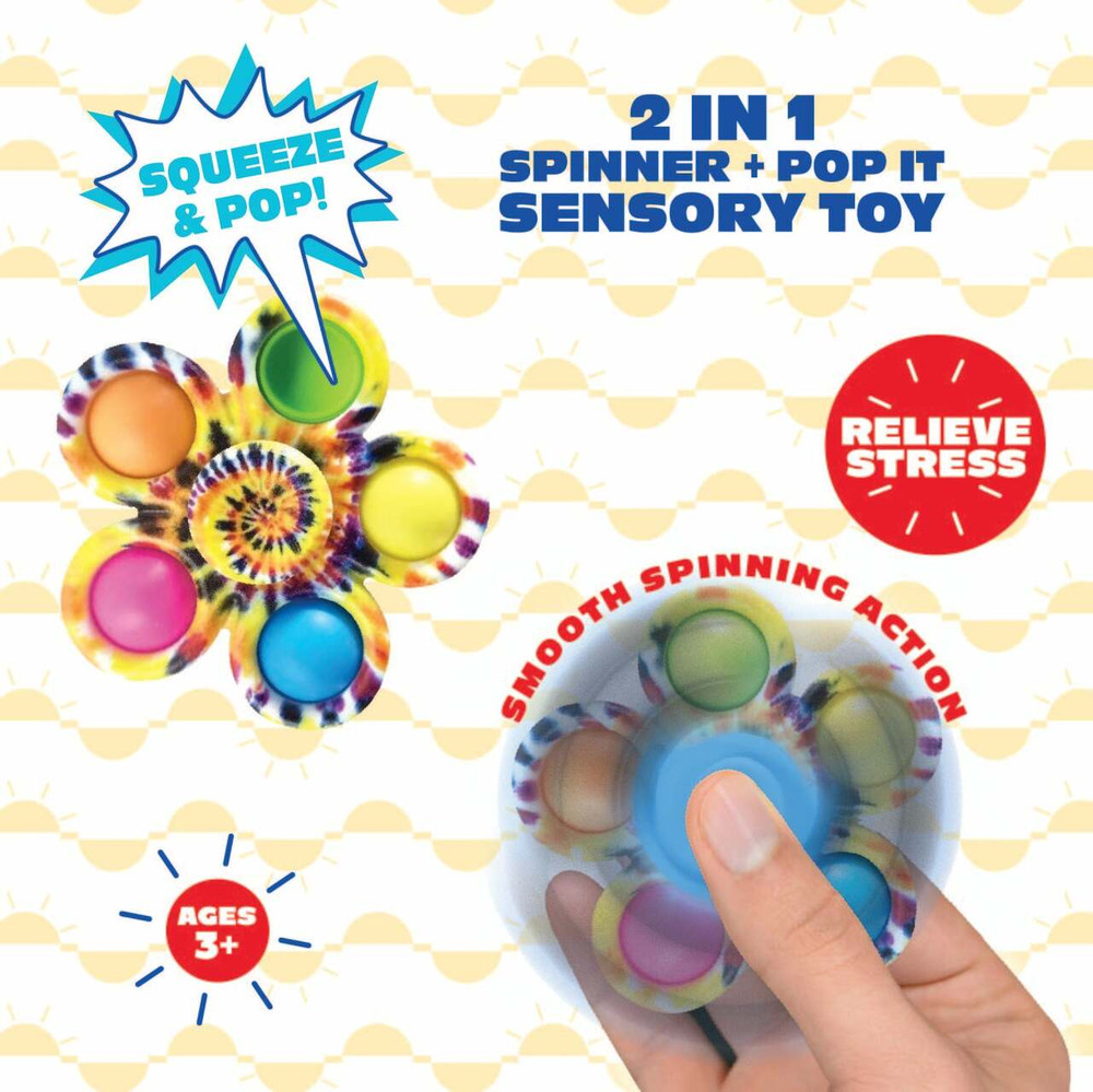 FIDGET POP SPINNER - DISPLAY OF 24CT