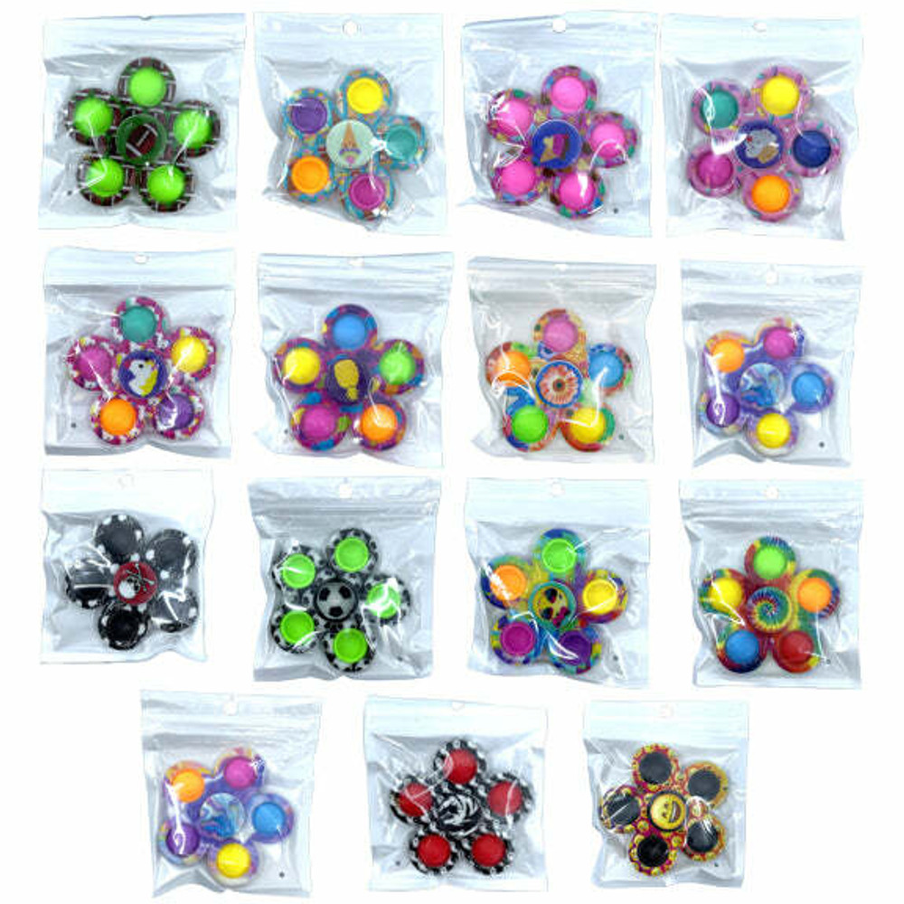FIDGET POP SPINNER - DISPLAY OF 24CT