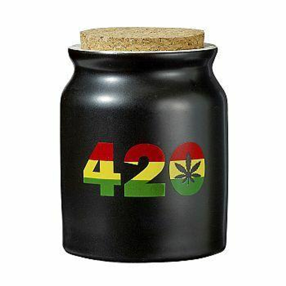 420 RASTA COLOR STASH JAR - 1CT