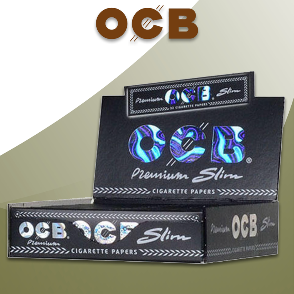 OCB PREMIUM SLIM ROLLING PAPER - 24CT DISPLAY