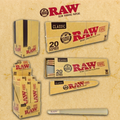 RAW - CLASSIC PRE-ROLL CONE KING SIZE 20PK - 12CT DISPLAY