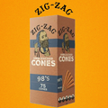 ZIG-ZAG UNBLEACHED CONES 98'S SIZE