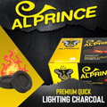 ALPRINCE PREMIUM QUICK LIGHTING HOOKAH CHARCOAL 33MM - 100PCS