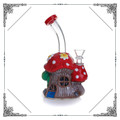  MIX MUSHROOM DESIGN WITH DISC PERC WATERPIPE 7" 