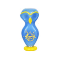  PULSAR WISE OWL DOUBLE BOWL ASSORTED COLOR HAND PIPE 4" - 1CT 