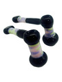 METRIX BLACK AND MILKY SHERLOCK HANDPIPE 6"