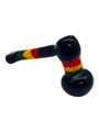 METRIX RASTA BLACK SHERLOCK HANDPIPE 6"