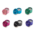 BLAZY SUSAN 4 PARTS ALUMINUM GRINDER 2.5" ASSORTED COLOR - 1CT