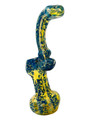 HEAVY COLORED FUMED BUBBLER 8"