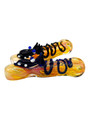 INSIDE GOLD FUMED WITH DRAGON ART GLASS CHILLUM 3" - 10CT BAG