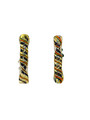 SPIRAL DICHRO GLASS CHILLUM 3" - 10CT BAG